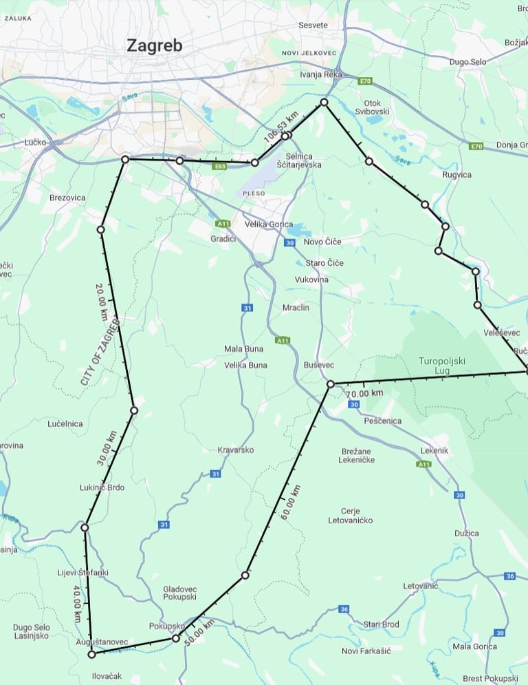 Područja dostave najma šatora - Gama Events